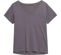 4F TSHIRT W Damenshirt, dunkelgrau, größe XS