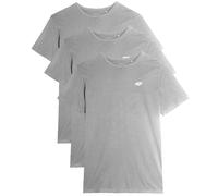 4F - TTSHM0876 - T-Shirt 3 St. - hellgrau M