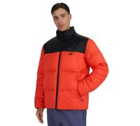4F Winter-Daunenjacke M601 (wärmeisolierung) rot/schwarz Herren, Größe XXL