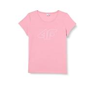 4F Women's T-Shirt TSD353 Tshirt, Light Pink, XXL für Damen, Helles Pink, XX-Large