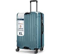 4FLY Aluminium-Rahmen Hartschalen-Reisekoffer Ultraleicht XL - Groß 77cm (103L) - Aufgabegepäck Koffer mit TSA-Schloss, 4 Spinner-Doppelrollen & Aluminium-Teleskopgriff, Trolley Reisegepäck