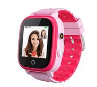 4G Smartwatch für Kinder, Wasserdicht Kinder Smartwatch mit GPS-Tracker, Anruf, Alarm, Schrittzähler, Kamera, SOS, Touchscreen WLAN Bluetooth Armbanduhr Jungen Mädchen (Pink- T5)