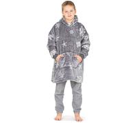 4Home Sweatshirt Lammfelloptik Mikroplüsch Silent Snowfall, uni S - für Kinder