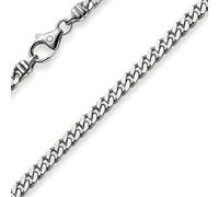 4mm Panzerkette Kette Collier aus 585 Gold Weißgold Goldkette 45cm