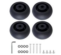 4pcs 40x18mm Schwarze Koffer Gepäckräder Wirbelsäulen Reparaturkits Einfach Installation Für Ersatzgepäck