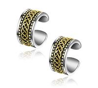 4Pcs Ear Cuff Set Damen Ohrmanschette Ohrringe 925 Sterling Silber Earcuffs Set Helix Knorpel Ohrmanschette Ohne Ohrloch Wickelohrring Fakepircings Ohr Cuffs Ohrklemme