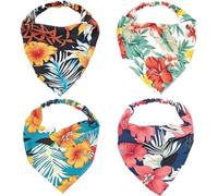 4pcs Elastic Triangle Headscarf Fashion Decorative Headscarf Elegant Hair Accessories for Women Summer Outdoor Travel Beach Nice processing