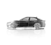 4R Quattroerre.it 11200 graviertes Auto-Modell, Alfa Romeo Giulia, aus Edelstahl