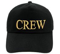 4sold Erwachsene und Kinder Kapitänsmütze Cap Captain Cabin Boy Crew Yachting Baseballmütze Inschrift Schriftzug Schwarz Gold Weiss Army Military Baseballmütze Security