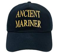 4sold Herren Kinder Kapitänsmütze Weiss Army Military Baseballmütze Security Cap Captain Ancient Mariner Captain Cabin Boy Crew Yachting Inschrift Schriftzug Gold (Ancient Mariner, Erwachsene)