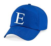 4sold Unisex Jungen Bindemütze Babymütze UV 200 Mütze Kleinkindmütze Mädchen Kinder Hut Kinder Kappe Alphabet A-Z Königsblau Blau