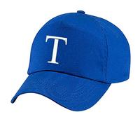 4sold Unisex Jungen Bindemütze Babymütze UV 200 Mütze Kleinkindmütze Mädchen Kinder Hut Kinder Kappe Alphabet A-Z Königsblau Blau