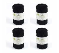 DMC Eco Vita recyceltes Baumwollgarn, 4 mm, 250 g, Col. 72, Schwarz