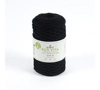 DMC Eco Vita recyceltes Baumwollgarn, 4 mm, 250 g, Col. 72, Schwarz