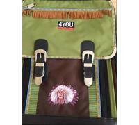 4YOU Große Klappe und viel Dahinter Schulrucksack Indianer