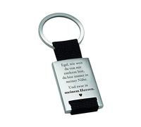 4youDesign Metall-SCHLÜSSELANHÄNGER -Egal, wie weit du von mir entfernt bist- GESCHENK zum VALENTINSTAG Hochzeitstag Weihnachten Geburtstag (In meinem Herzen, ohneGravur)