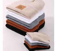 5/1 Set Baby Strickmütze und Handschuhe, passend zu warmer Herbst-/Wintermütze, geeignet für Neugeborene, Jungen und Mädchen, weich und bequem, ideale