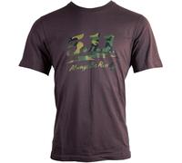 5.11 Tactical T-Shirt Woodland Moto Logo Raisin Herren