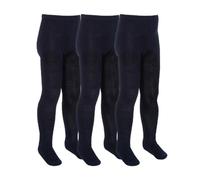 (5-6 Jahre, Marine) Sock Snob - 3er Pack Mädchen Bambus Strumpfhose für Schul | Einfache Strumpfhose | Sock Snob