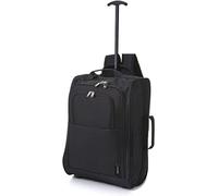 5 Cities 42L Handgepäck Trolley Koffer Rucksäck 2-Rad Bordgepäck | Kabine Zugelassen, 42L, 2 Rollen, Handgepäck, Trolley Koffer, Rucksack, Leicht, Reisegepäck, Schwarz