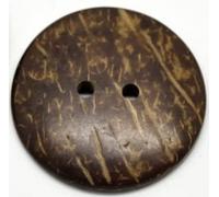 5 edle große Kokosnussknöpfe zum aufnähen - Ø 5cm - 2 Löcher - Braun basteln Knöpfe XL-Knöpfe Jackenknöpfe Bastelknöpfe große Knöpfe Zweilochknöpfe Mantelknöpfe zum annähen nähen