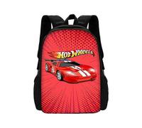 (5)Hot Wheels Cars Kinder-Schulrucksack für Jungen und Mädchen, tolles Geschenk