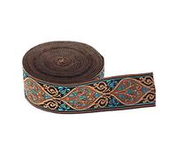 5 Meter Brokat Jacquard Borte Blau 3Cm