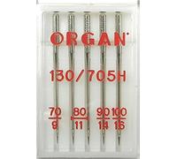 5 ORGAN Nähmaschinen Nadeln Universal Sortiment St. 70 / 80 / 90 / 100 (für System 130/705H) Haushaltsnähmaschinen