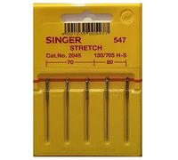 5 Original Singer Nähmaschinen Nadeln 2045 Stärke 70/09 und 80/11 für Strickware 130/705 H-S
