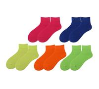 5 Paar Baumwollsocken Für Frauen Einfarbige Damensocken