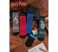 5 Paar Harry Potter Haus Wappen Knöchelsocken, Gryffindor, Slytherin, Ravenclaw, Hufflepuff Themen Fan Merchandise, süße Cartoon Muster, modisch lässi