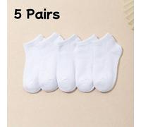 5 Paar Kinder/ Jugendliche Alltagssocken, Lässig, Fußball Sport Knöchelsocken