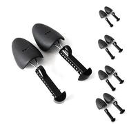 5 Paar praktische Schuhspanner aus Kunststoff mit verstellbarer Länge for Herren, Stiefelhalter-Organizer (5 Paar schwarz)