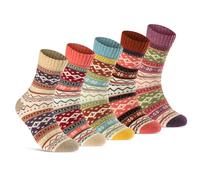 5 Paar Wollsocken Damen & Herren Wintersocken weich & warm 37903 (43-46)