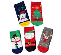 5 Paare Winter Weihnachten Babysocken Frottee Warme Socken für Jungen Mädchen 0-36 Monate Kind Neugeborene Thermo Baumwolle Baby Socken Geschenk zur Babyparty Xmas