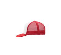 5 Panel Flat Peak Cap "MB6207" - myrtle beach White/Red