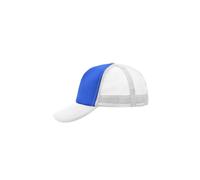 5 Panel Polyester Mesh Cap "MB070" - myrtle beach Royal/White