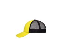 5 Panel Polyester Mesh Cap "MB070" - myrtle beach Sun-Yellow/Black