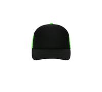 5 Panel Retro Mesh Cap "MB6550" - myrtle beach Black/Neon-Green