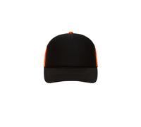 5 Panel Retro Mesh Cap "MB6550" - myrtle beach Black/Neon-Orange