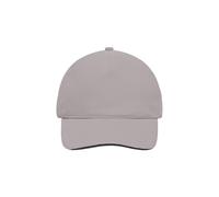 5 Panel Sandwich Cap "MB035" - myrtle beach Light-Grey/Black