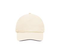 5 Panel Sandwich Cap "MB035" - myrtle beach Natural/Navy