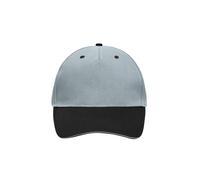 5 Panel Sandwich Cap "MB6526" - myrtle beach Light-Grey/Black/Light-Grey
