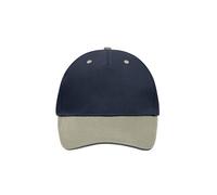 5 Panel Sandwich Cap "MB6526" - myrtle beach Navy/Beige/Navy