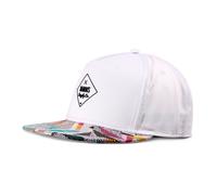 Djinns Herren Snapback Cap Rubber Aztek – 5‑Panel Weiß Verstellbar Einheitsgröße
