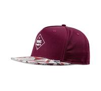 5 Panel Snapback Cap Rubber Aztek - Wine