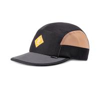 5 Panel Soft Flat Cap FineFine Mesh - Black/Khaki