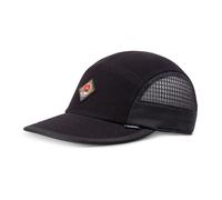 5 Panel Soft Flat Cap Waffle Mountain - Black