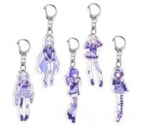5 Pcs Project Sekais 25 Clock Schlüsselanhänger Music Game Figur YoisakiKanade Mizukis Cosplay Zubehör Cute Colorful Sekais Acryl Keychain Anhänger