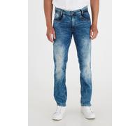 5-Pocket-Hose BLEND "BHBlizzard", Herren, Gr. 38, Länge 30, denim middle blau, Jeans, 98% Baumwolle, 2% Elasthan, unifarben, regular fit normal, Hosen 5-Pocket-Hose, Stilvolle Regular-Fit-Jeans (67401